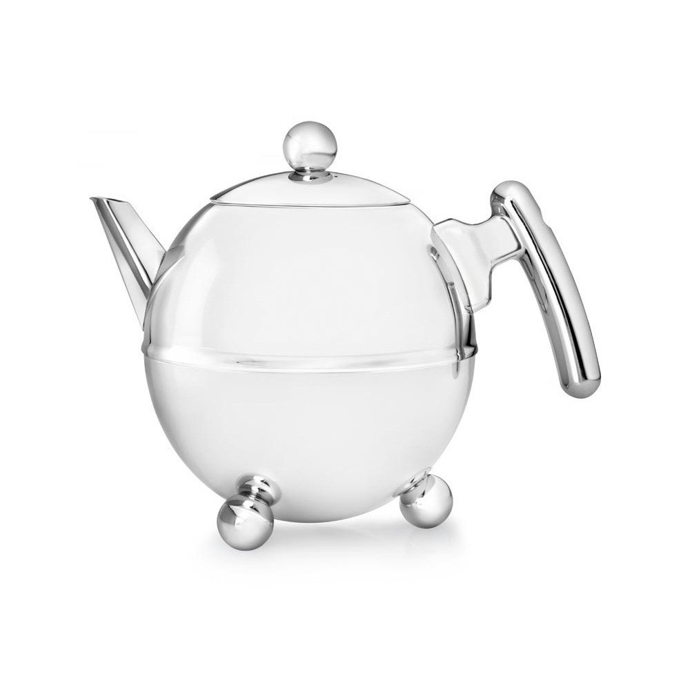 Ezüstszínű rozsdamentes acél teáskanna 1