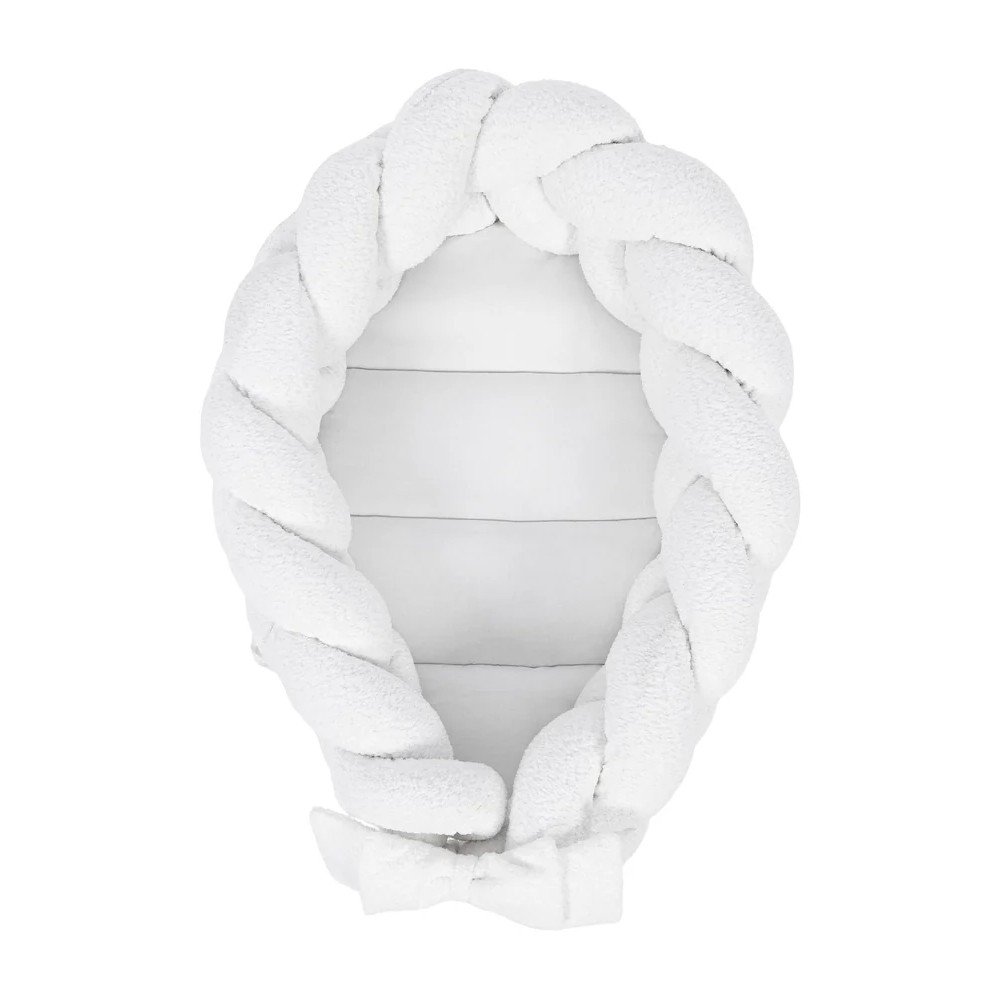 Fehér babafészek 47x70 cm – Meowbaby