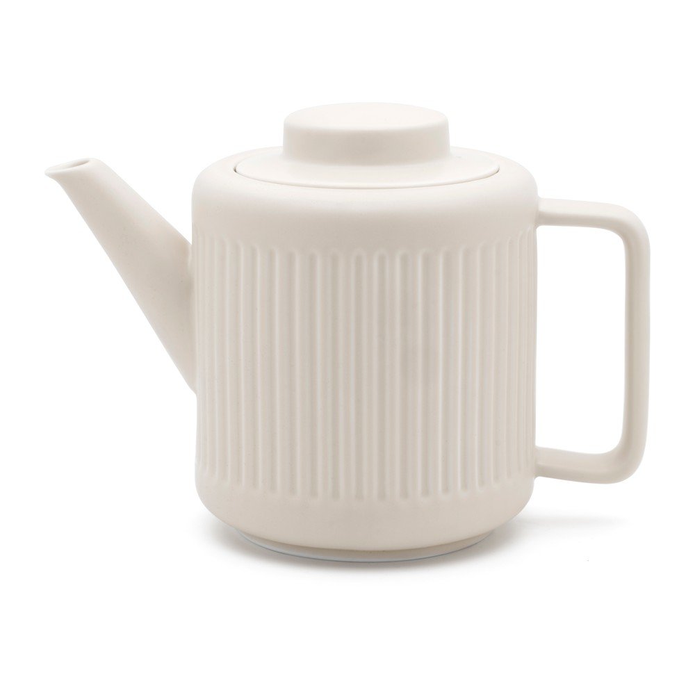 Fehér porcelán teáskanna szűrővel 1