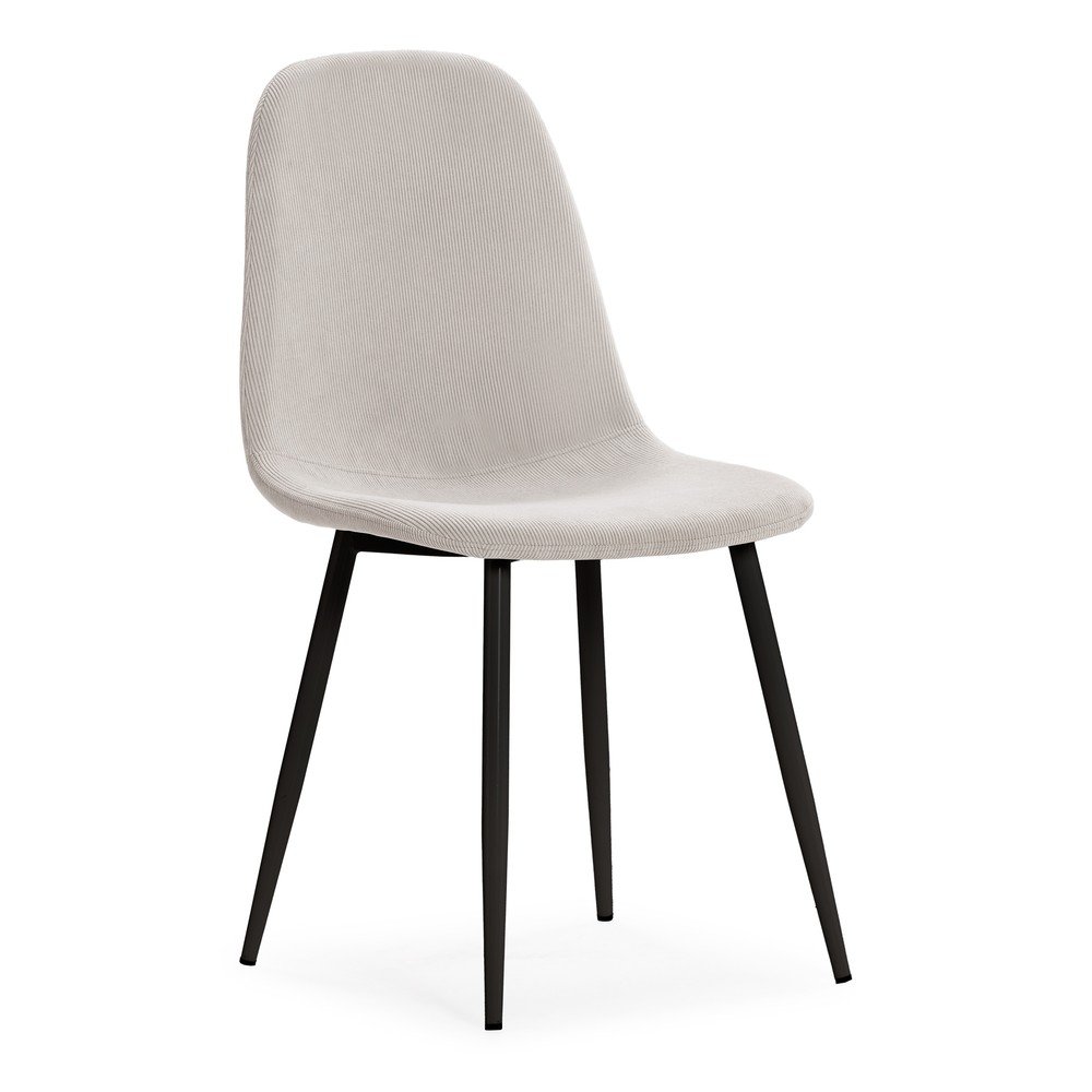 Krémszínű kárpitozott étkezőszék szett 4 db-os Minka – Marckeric