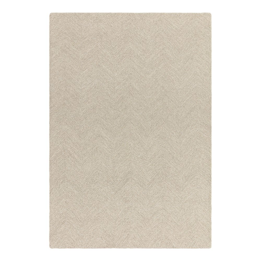 Krémszínű kézi szövésű gyapjúkeverék szőnyeg 120x170 cm Theodore Chevron – Asiatic Carpets