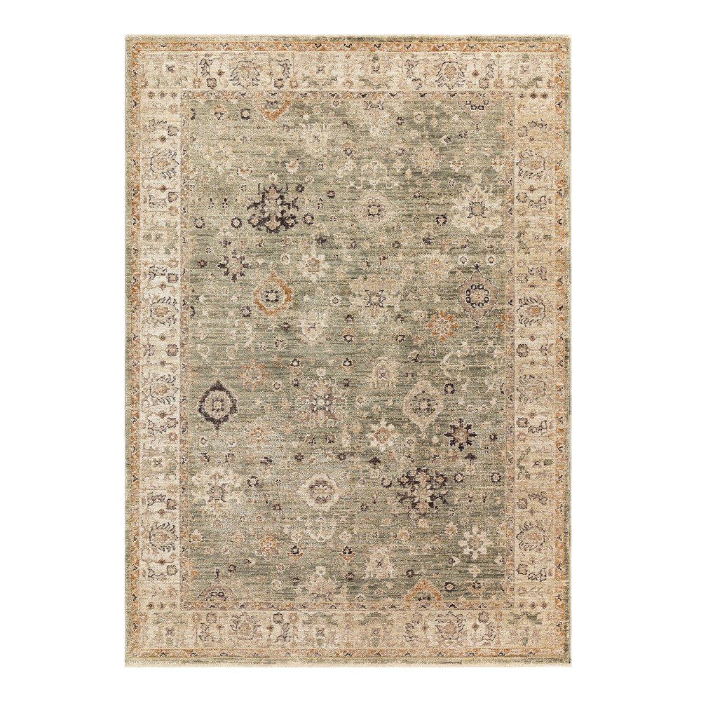 Zöld-bézs kézi szövésű szőnyeg 80x160 cm Heriz Ornate – Asiatic Carpets