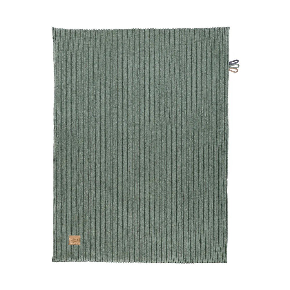 Zöld kordbársony gyerek takaró 100x77 cm – Meowbaby