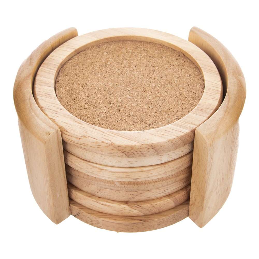 6 db-os poháralátét szett tartóval - Orion