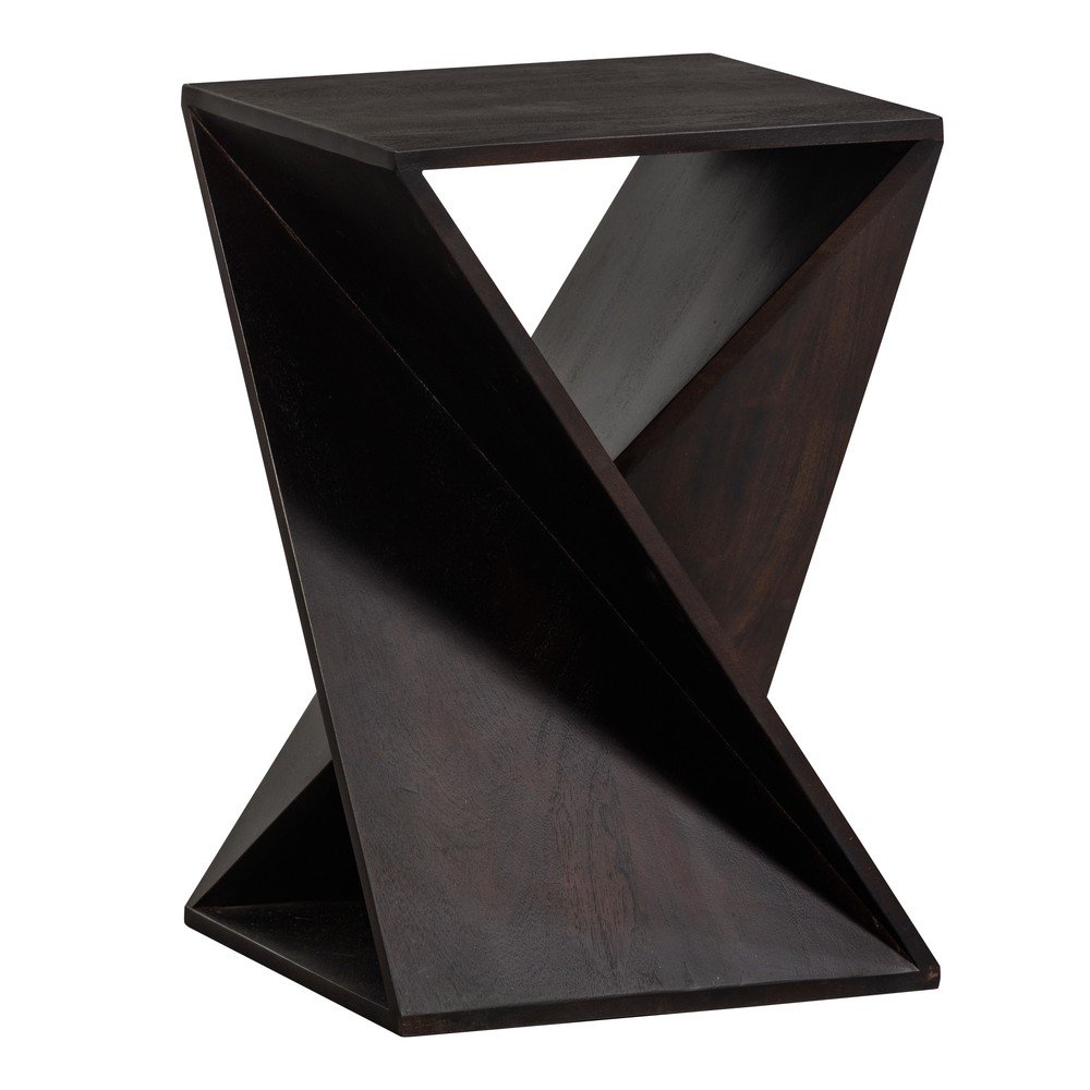 Akácfa tárolóasztal 41x41 cm Ikem – WOOOD