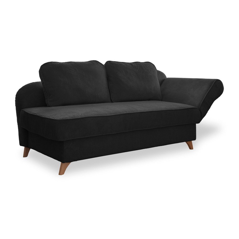 Antracitszürke kordbársony heverő (jobb oldali) Chic Charlotte – Miuform