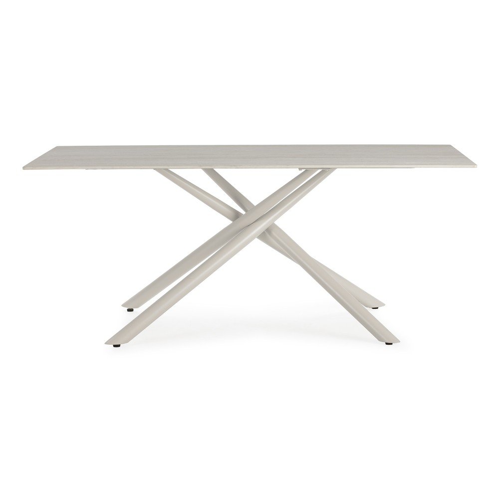 Étkezőasztal kerámia asztallappal 90x180 cm Talia – Marckeric