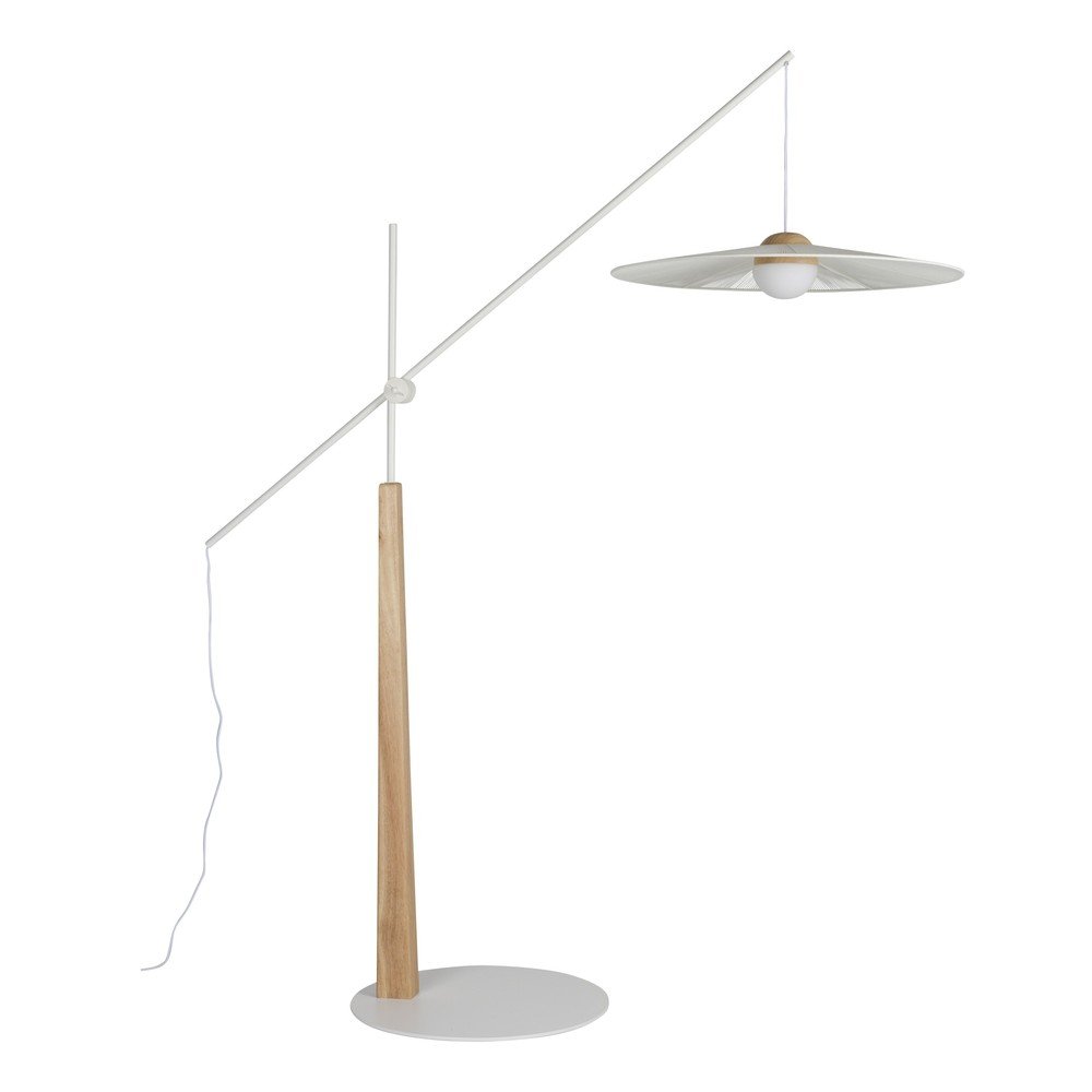 Fehér-natúr színű állólámpa (magasság 200 cm) Belle – Zuiver