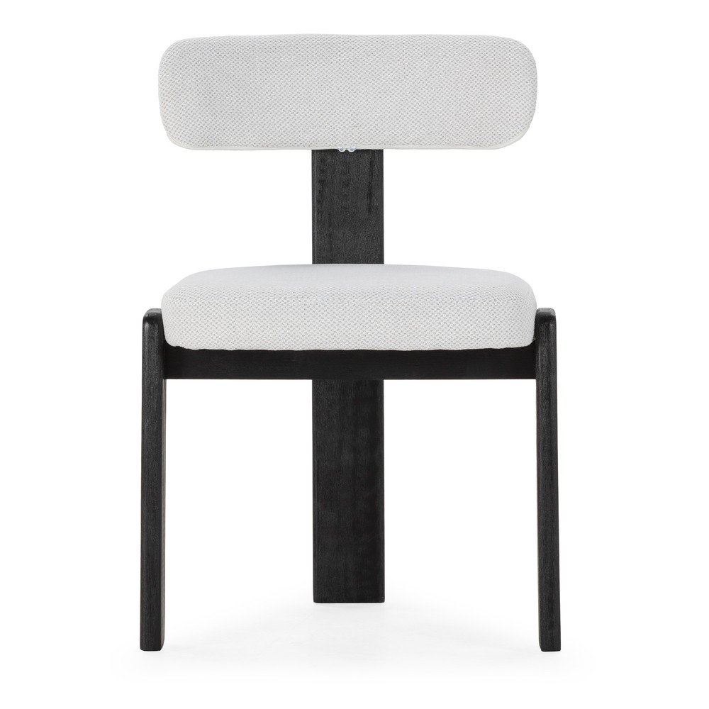 Fekete-világosszürke kárpitozott étkezőszék szett 2 db-os Nadia – MOME