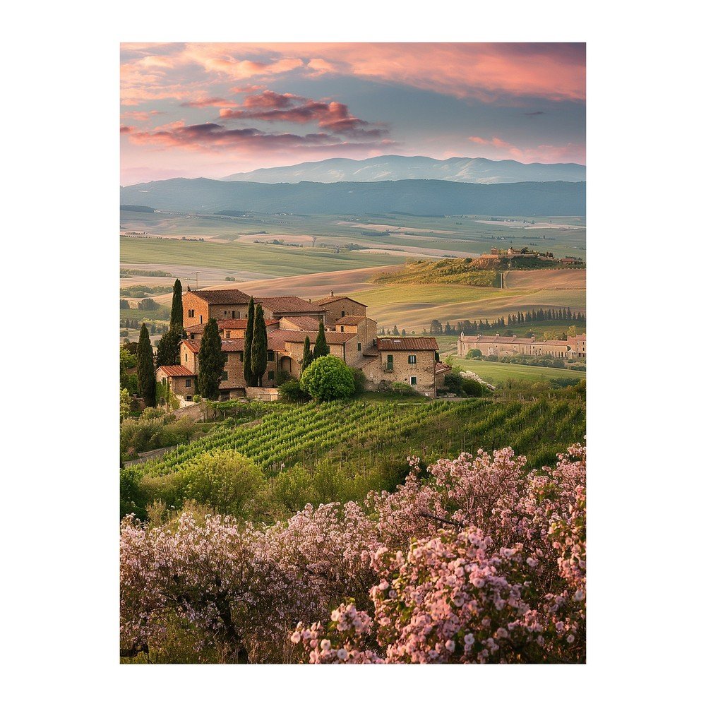 Kép 60x80 cm Pink Tuscany – Styler