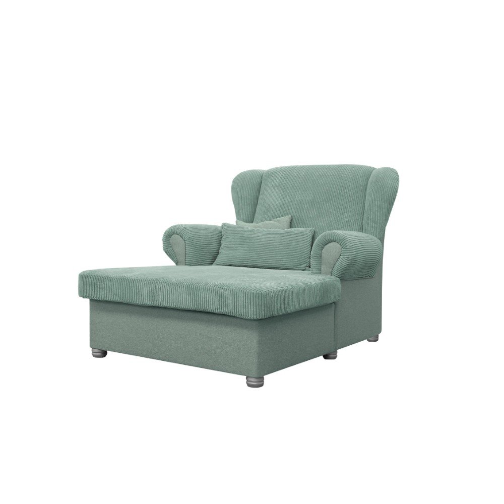 Mentazöld kordbársony heverő Lord – Ropez