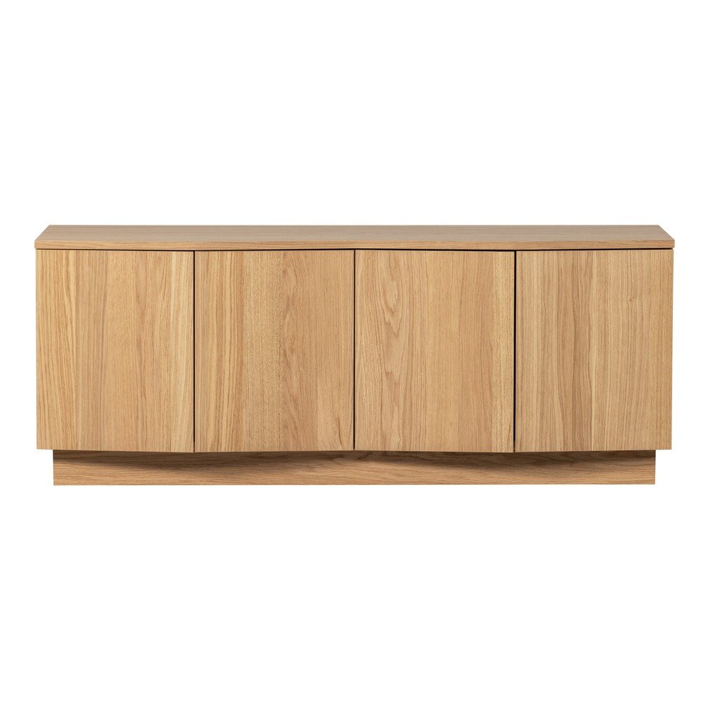 Natúr színű tölgyfa TV-állvány 133x52x45 cm Zuma – WOOOD