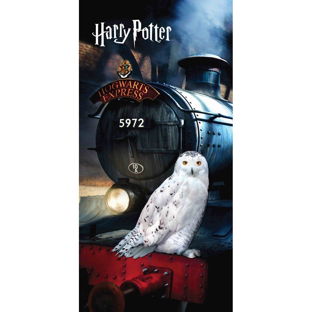 Pamut gyerek fürdőlepedő 70x140 cm Harry Potter "Hedwig" – Jerry Fabrics