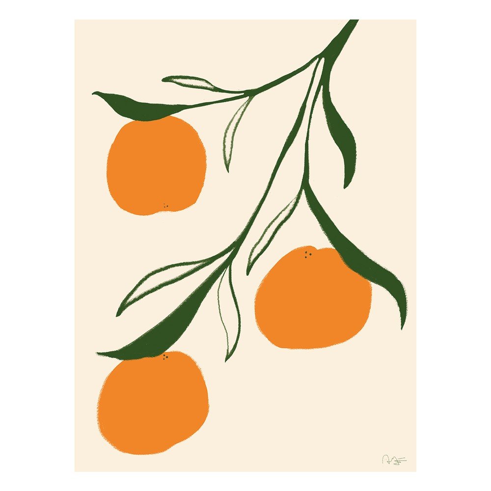 Poszter 30x40 cm Orange – Anna Mörner – The Poster Club