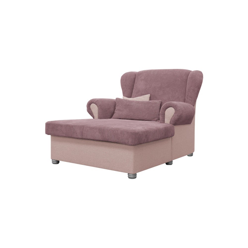 Rózsaszín kordbársony heverő Lord – Ropez