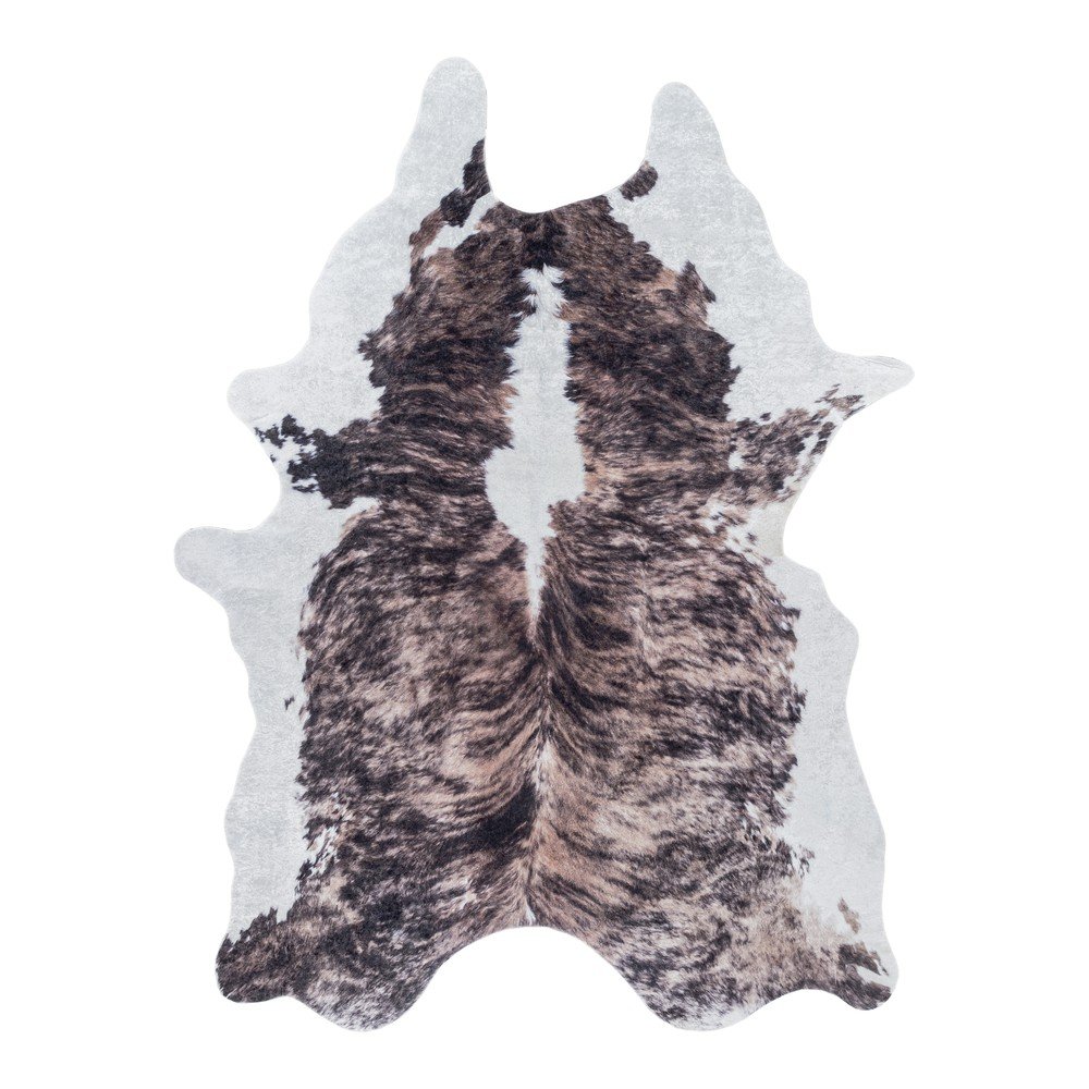 Sötétbarna szintetikus bőr 100x135 cm Etosha – Ayyildiz Carpets