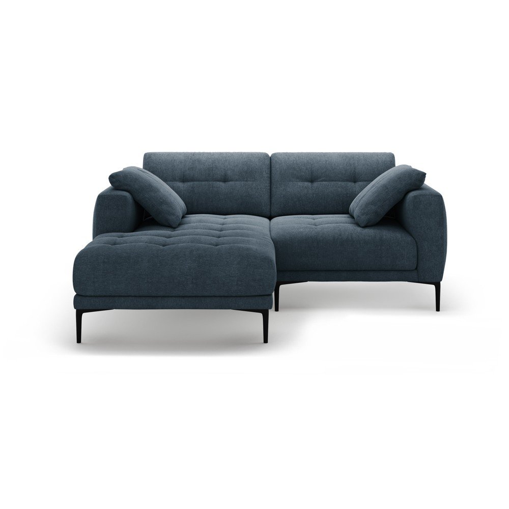 Sötétkék sarokkanapé (bal oldali-heverő résszel) Bemy – Micadoni
