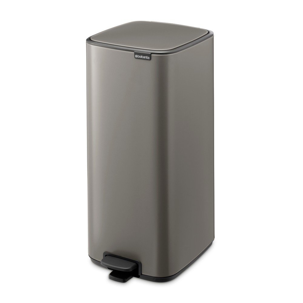 Szürke acél pedálos szemetes 30 l Bo – Brabantia