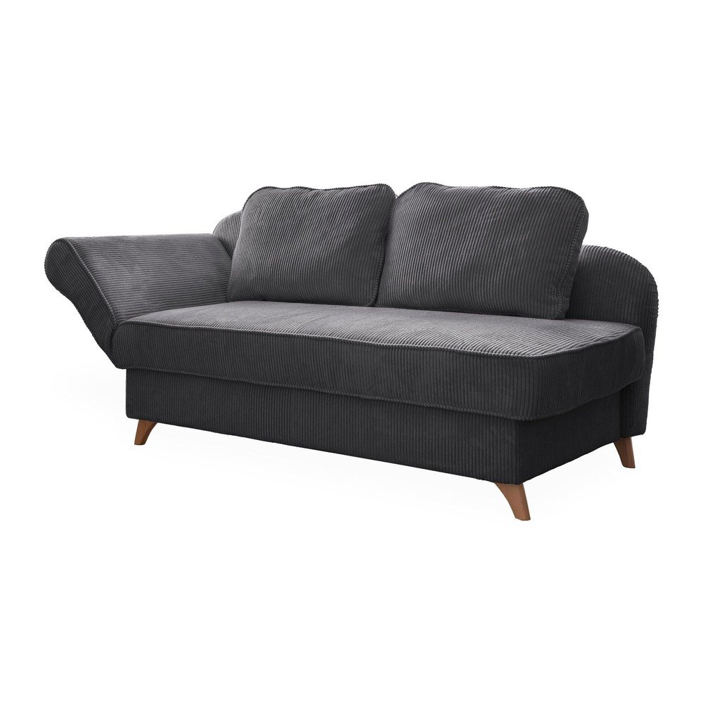 Szürke kordbársony heverő (bal oldali) Chic Charlotte – Miuform