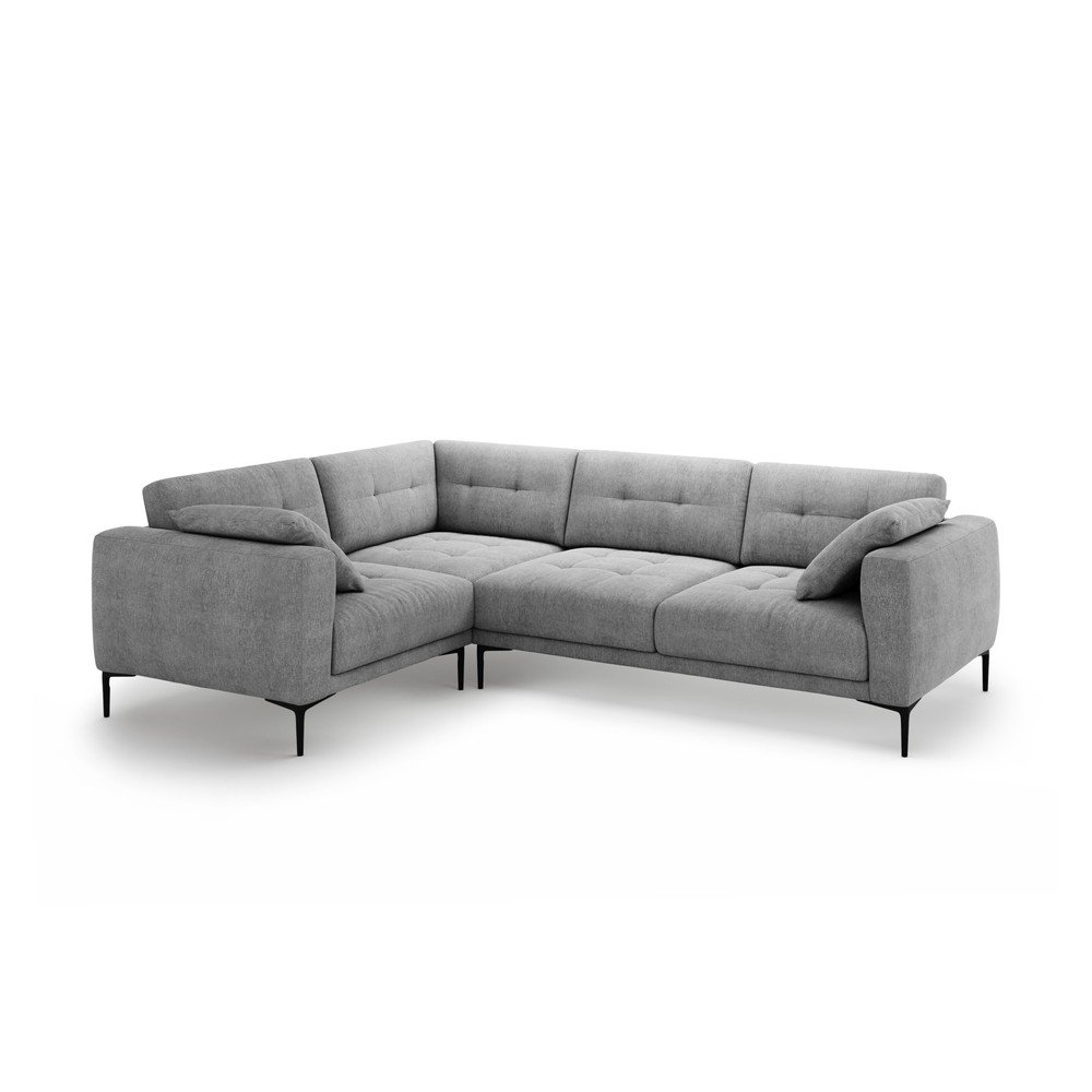 Szürke sarokkanapé (bal oldali-L alakú) Bemy – Micadoni