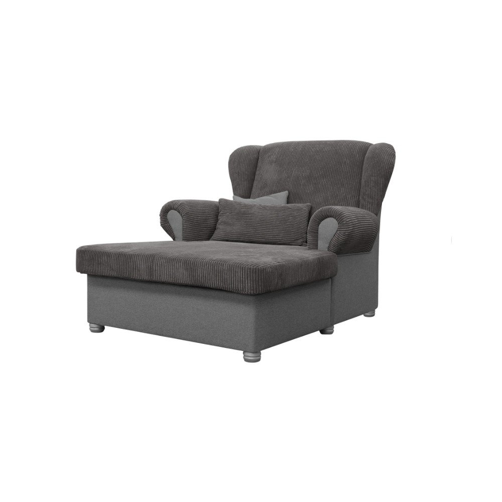 Szürkésbarna kordbársony heverő Lord – Ropez