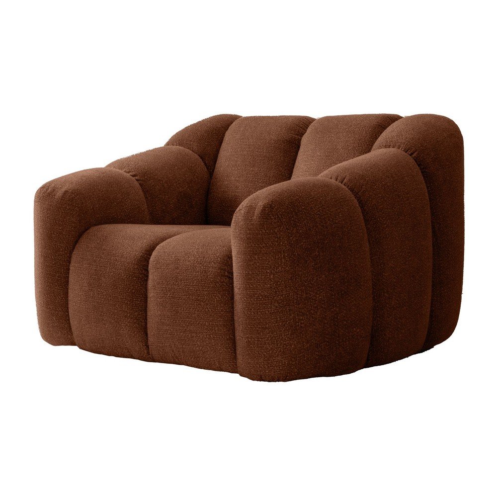 Terrakotta színű fotel Shell – Miuform