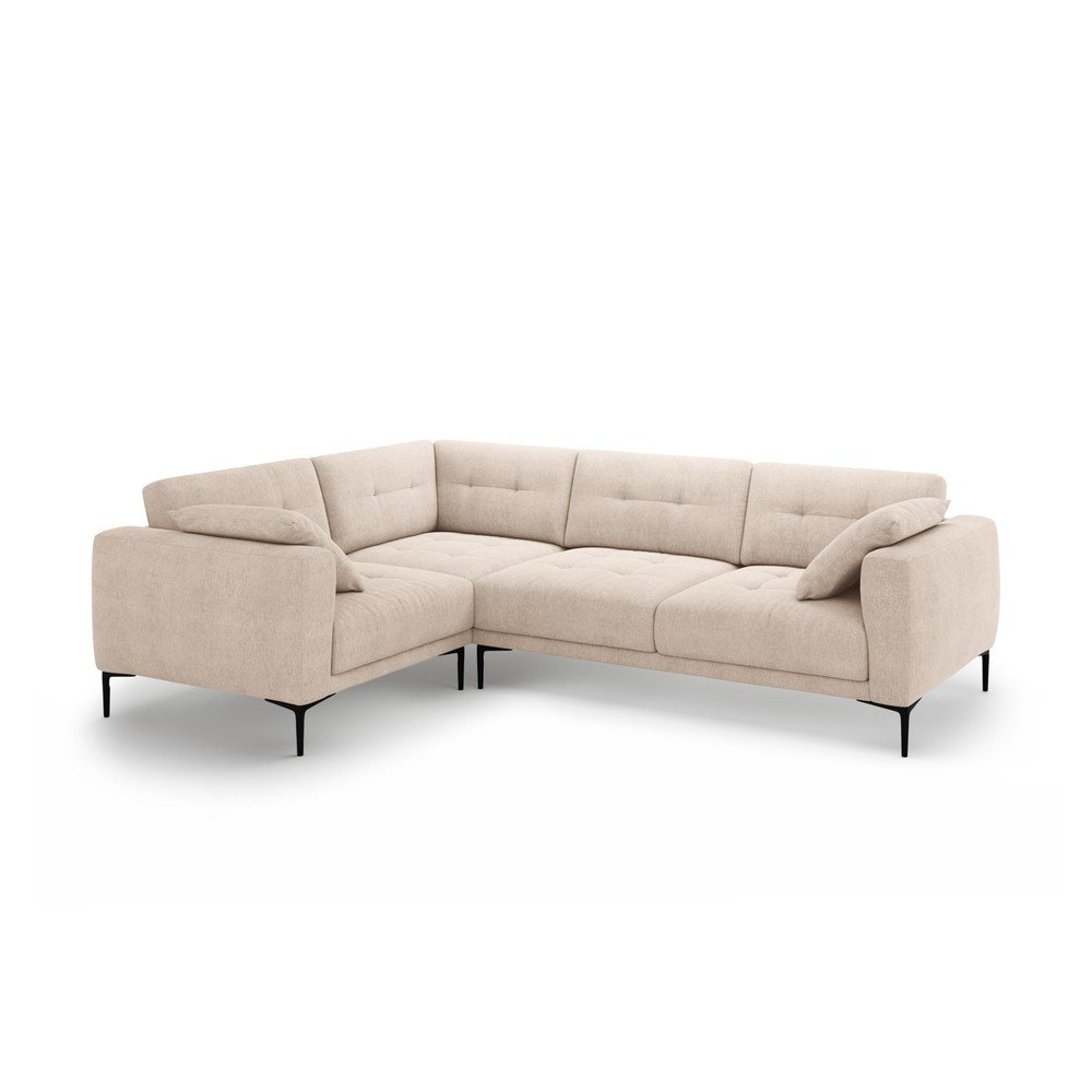 Világosbarna sarokkanapé (bal oldali-L alakú) Bemy – Micadoni