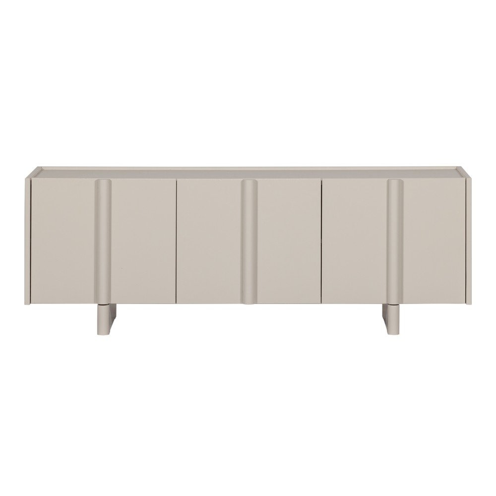 Világosszürke borovi fenyő TV-állvány 152x53x46 cm Basu – WOOOD