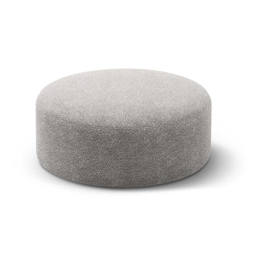 Világosszürke buklé puff Dia – Micadoni