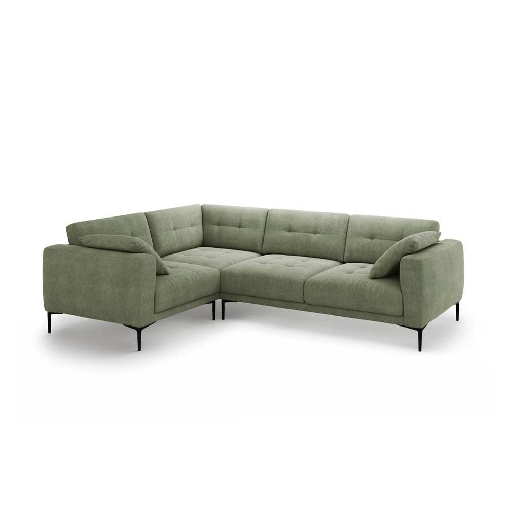 Zöld sarokkanapé (bal oldali-L alakú) Bemy – Micadoni