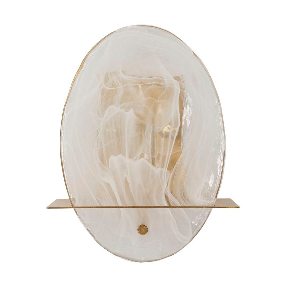 Aranyszínű üveg fali lámpa Portlan – Mauro Ferretti