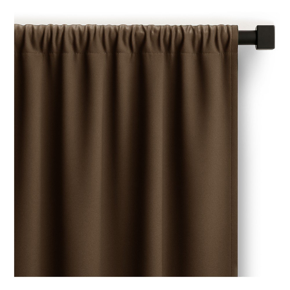 Barna dimout (részleges sötétítő) függöny 140x250 cm Carli – Restilo