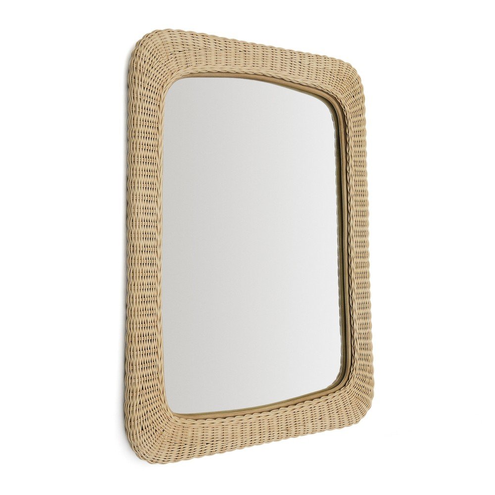 Fali tükör rattan kerettel 58x79 cm Zilna – Kave Home