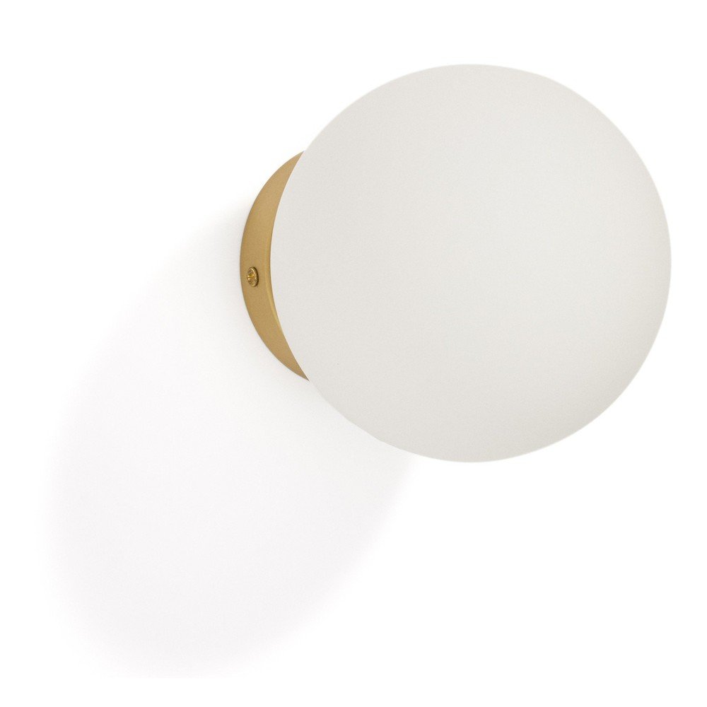 Fehér-aranyszínű fali lámpa ø 15 cm Brisia – Kave Home