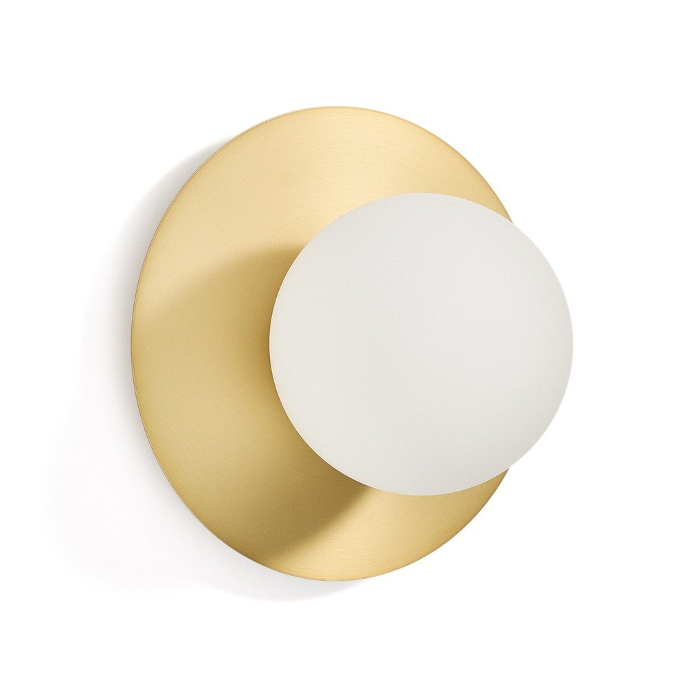 Fehér-aranyszínű fali lámpa ø 25 cm Brisia – Kave Home