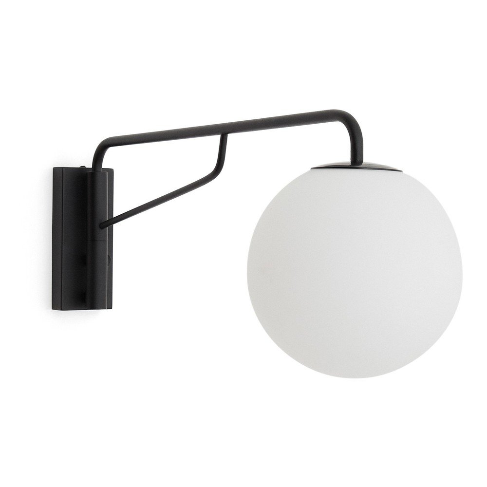 Fehér-fekete fali lámpa ø 20 cm Eilo – Kave Home