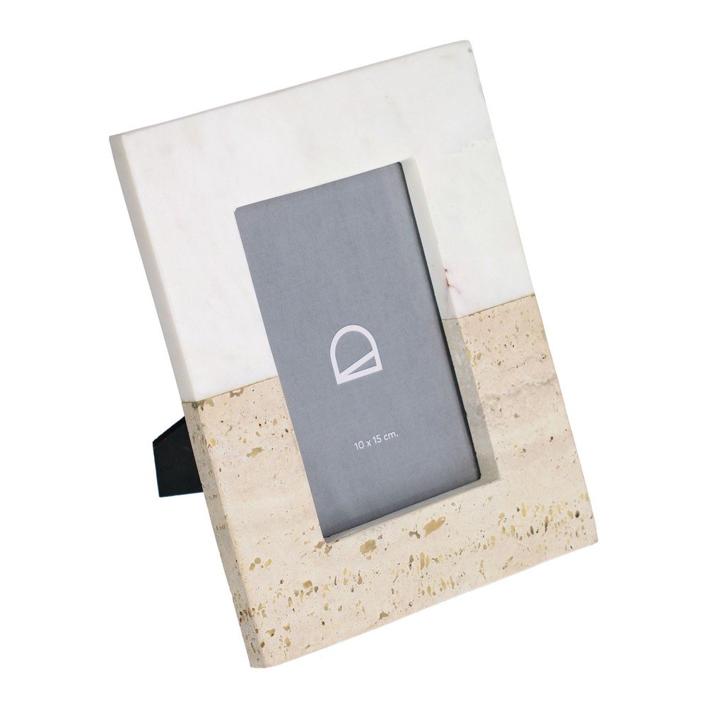 Fehér kő álló képkeret 18x23 cm Uria – Kave Home