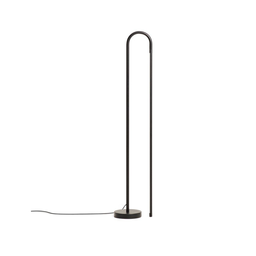 Fekete LED állólámpa (magasság 120 cm) Bow – Kave Home