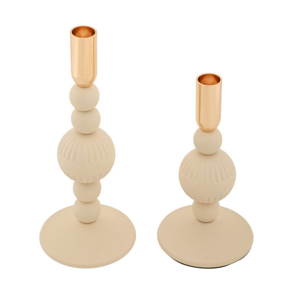 Fém gyertyatartó készlet 2 db-os Aster – Mauro Ferretti