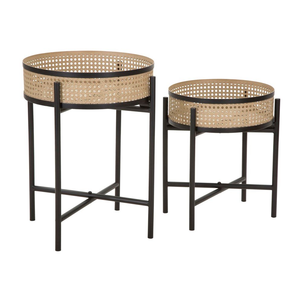 Kerek tárolóasztal szett 2 db-os ø 40 cm Fuji – Mauro Ferretti