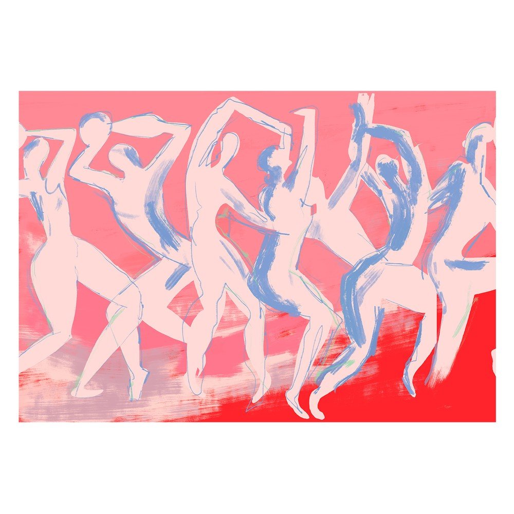 Poszter 40x30 cm Dancing – By Garmi – The Poster Club