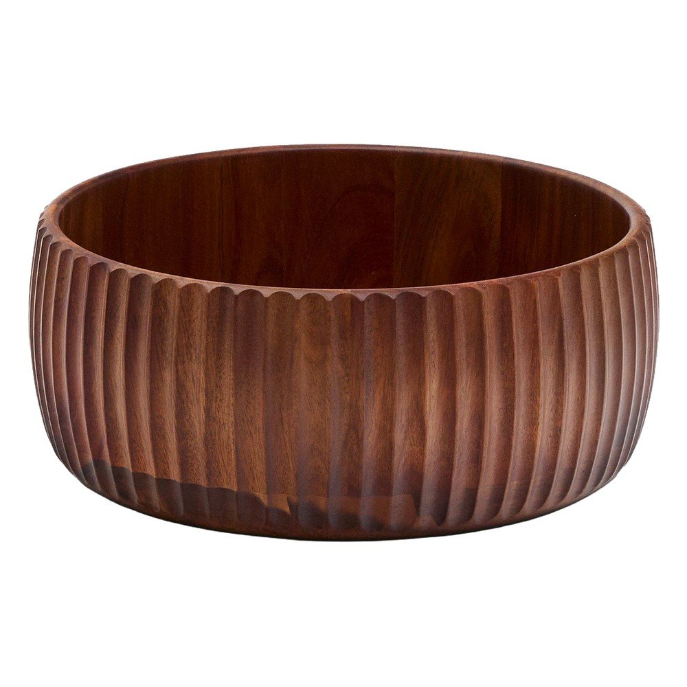 Sötét natúr színű fa tál ø 25 cm Rommu – Kave Home