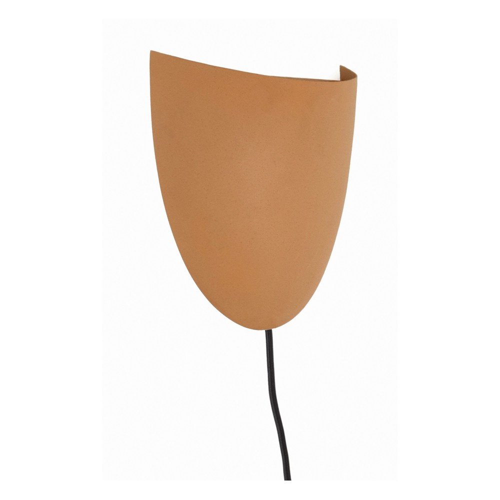 Terrakotta színű konnektorhoz csatlakoztatható fali lámpa Nibla – Kave Home