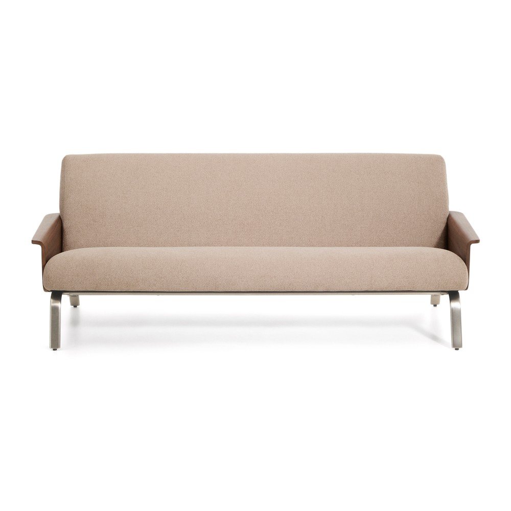 Világosbarna zsenília kanapé 205 cm Amsen – Kave Home