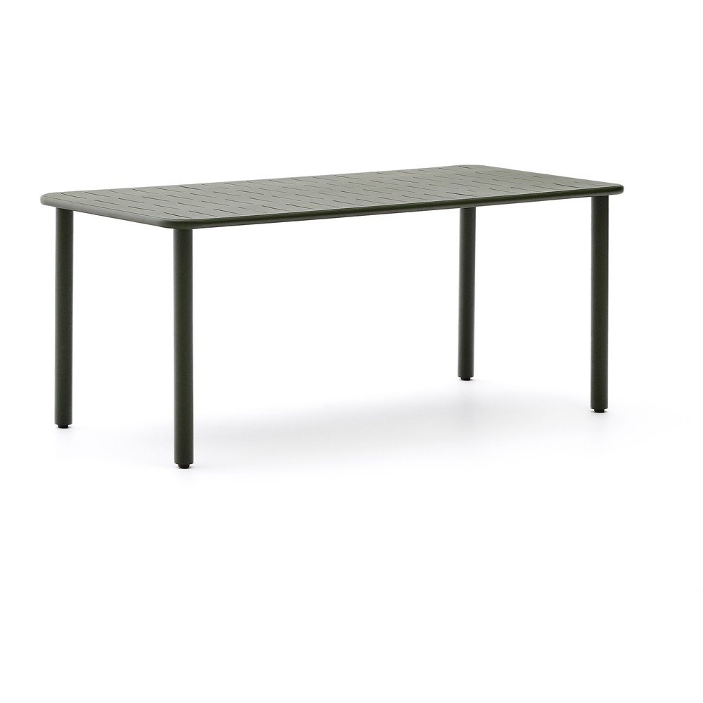 Acél kerti étkezőasztal 90x180 cm Brai – Kave Home