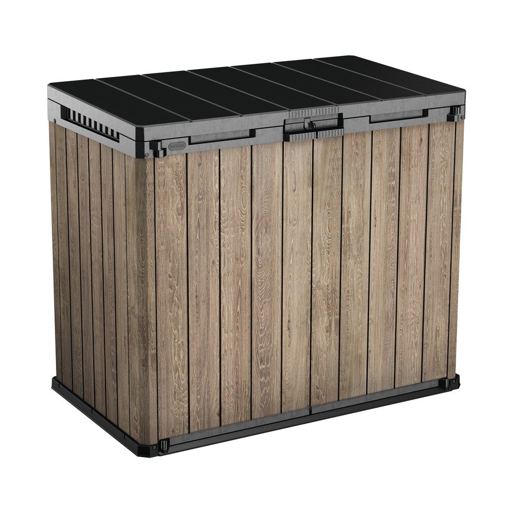 Barna műanyag kerti tárolódoboz Deco – Keter