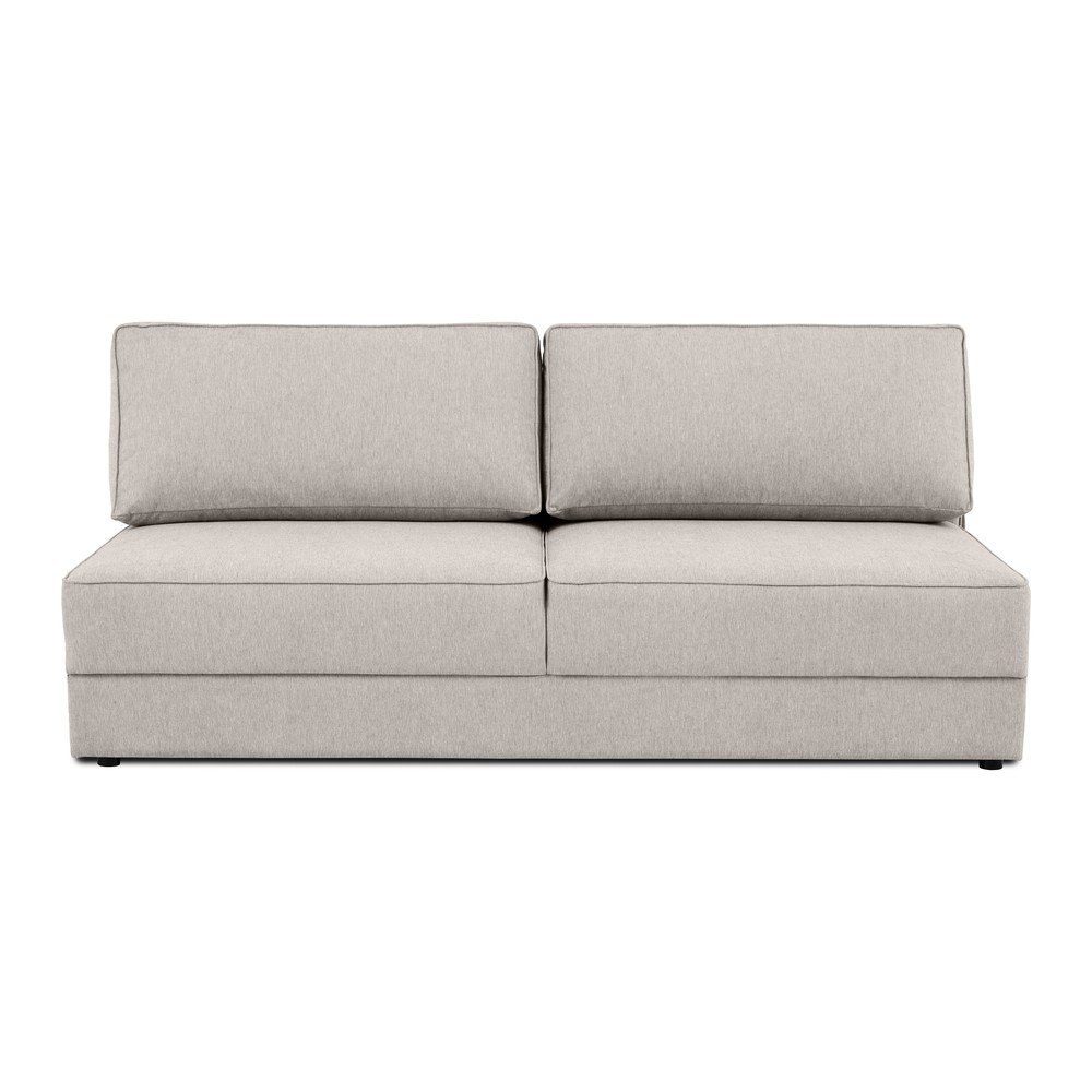 Bézs kinyitható-tárolóhelyes kanapé 202 cm Dora – Scandic