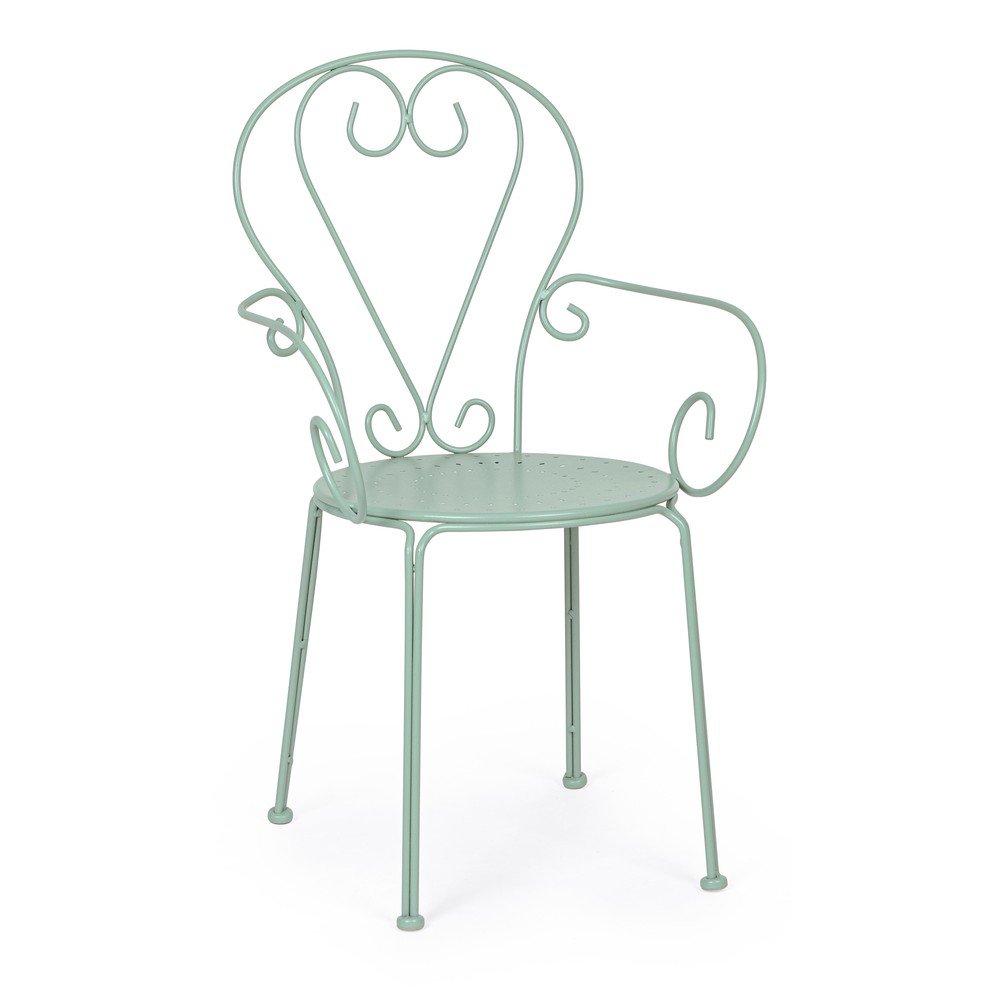 Mentazöld fém kerti szék Etienne – Bizzotto
