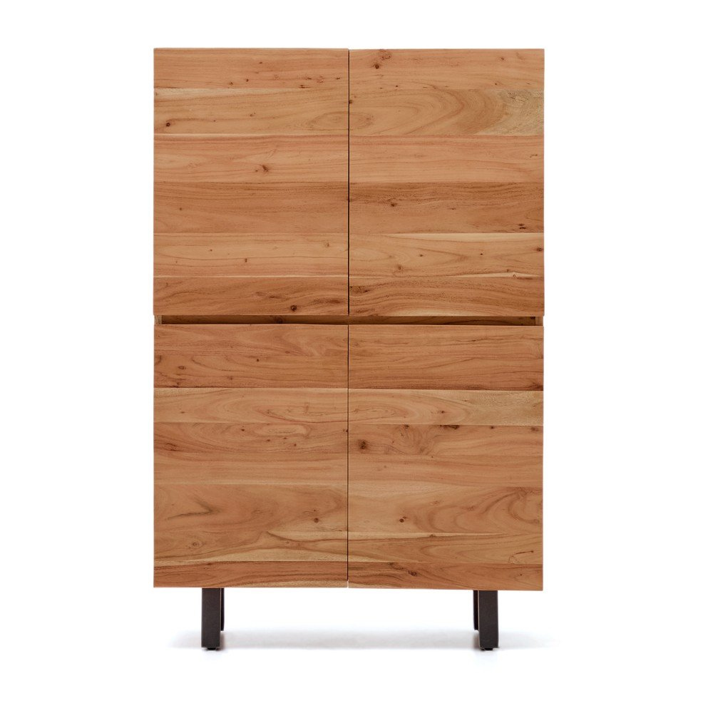 Natúr színű akácfa komód 100x155x40