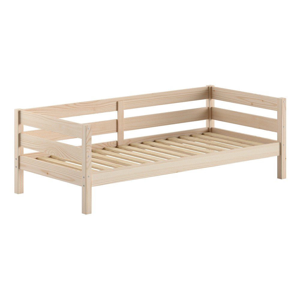 Natúr színű borovi fenyő gyerekágy ágyráccsal 90x200 cm Margrit – Vipack